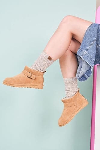 BEARPAW Womens 4 Pair Pack Super Soft Modern Multicolor Assorted Easy Care Diamond Fairisle Boot Socks thumbnail 5