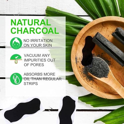 JWBVCTCR Pore Strips,Natural Charcoal Deep Cleansing Pore Strips ，Nose Strips for Blackheads，Black Heads Removal for Nose Face，Deep Cleansing for All Skin Types(80pcs) thumbnail 6