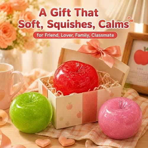 Slushy Apple Squishy, Slow-Rising Squishys Apple Stress Ball, Soft Slow Rising Ball for Adult use in Offices and Homes(Green) thumbnail 7