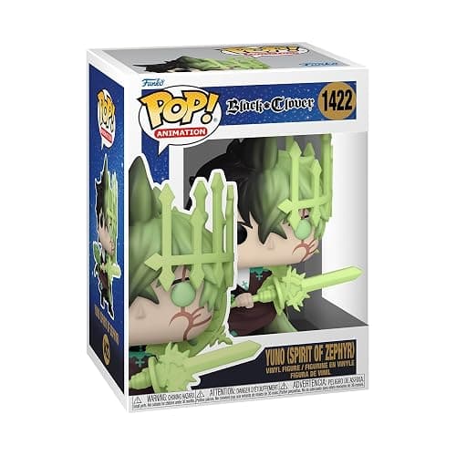 Funko POP! Animation: Black Clover - Yuno - (Spirit of Zephyr) - Collectable Vinyl Figure - Gift Idea - Official Merchandise - for Kids & Adults - Anime Fans - Model Figure for Collectors and Display - Image 1