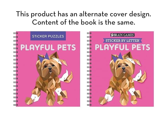 Brain Games - Sticker by Letter: Playful Pets (Sticker Puzzles - Kids Activity Book) thumbnail 6