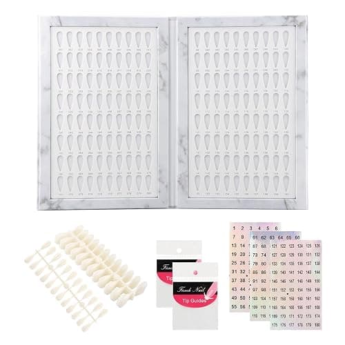 YOSINXU 160 Nail Color Book with 240 Flase Tips & 1-200 Number Sticker Labels, Professional Nail Color Chart Display Book Sample for Nail-Gel-Polish thumbnail 9