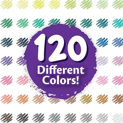 Crayola Colored Pencils Set (120ct), Coloring Book Pencils, Kids Art Supplies, Bulk Colored Pencils, Presharpened, Gifts for Kids, Ages 3+ - 1 Count (Pack of 1) - Pencils thumbnail 4