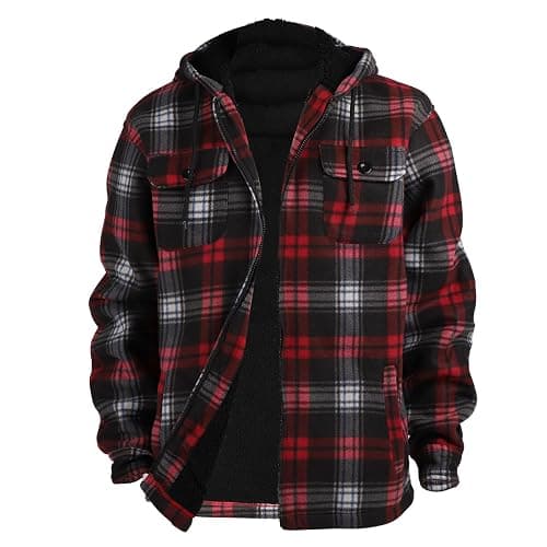 Facitisu heavyweight flannel red/black jacket - Image 1