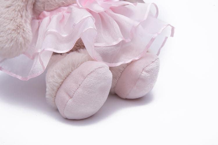 DILLY DUDU Ballerina/Ballet Bunny Plush Toy Stuffed Animal Rabbit Doll 10-inch(Pink) thumbnail 7