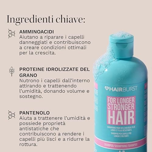 HAIR BURST Shampoo e Balsamo Set per la Crescita dei Capelli per le Donne Contro la Caduta e il Diradamento - Aumento della Crescita dei Capelli Sani thumbnail 4