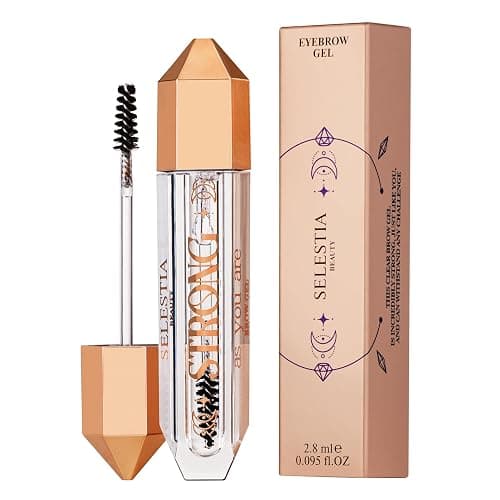 SELESTIA BEAUTY Clear Eyebrow Gel – Long-Lasting Formula for Strong Hold & Natural Finish, Clump & Flake Free – Taming & Defining Brow Lamination Gel, 0.095 fl.oz. – Strong As You Are - Image 1
