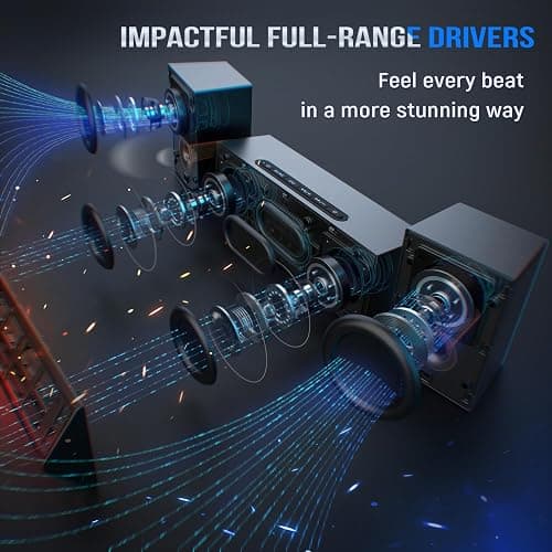 FIFINE Computer Speakers System with Subwoofer, Gaming Speaker for PC with RGB, Volume Control, Monitoring, 3.5mm Aux Input, AC Powered Speakers for Desktop Mobile TV-AmpliGame A22 thumbnail 2
