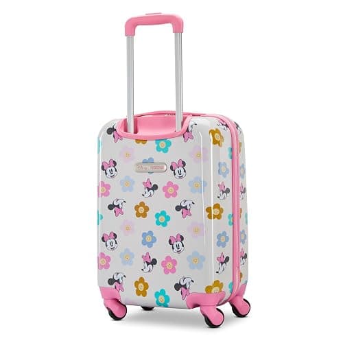 American Tourister Minnie Mouse Carry-On Luggage - Airline Approved, Durable Hardshell with Vibrant Minnie Mouse Design - Roll Confidentially with Spinner Wheels & Colorful Adjustable Handle thumbnail 3