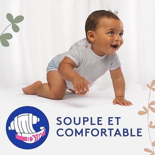 Lotus Baby Douceur & Confort - Couches Taille 1 (2-5 kg/Nouveau-né) Pack 1 mois - 80 couches thumbnail 5