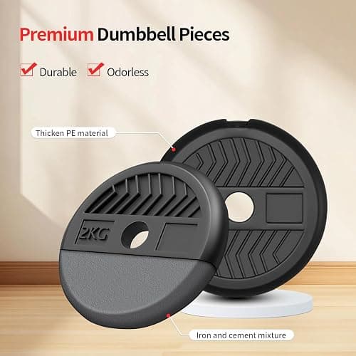 Adjustable Dumbbells,20/30/40/60/80lbs Free Weight Set with Connector, 4 in1 Dumbbells Set Used as Barbell/Kettlebells/Push up Stand, Fitness Workout Equipment for Home Gym for Youth,Women/Men thumbnail 3