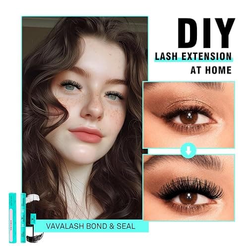 VAVALASH Lash Bond and Seal Waterproof Lash Glue 2 in 1 Long Lasting Lash Clusters Bond for Eyelash Extensions Strong Hold Waterproof Adhesive and Sealant DIY Lash Extension Glue thumbnail 6