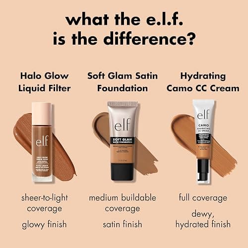 e.l.f. Soft Glam Foundation, Medium Coverage, Long-Lasting & Buildable Foundation For A Smooth, Satin Finish, Vegan & Cruelty-Free, 25 Light Neutral thumbnail 5