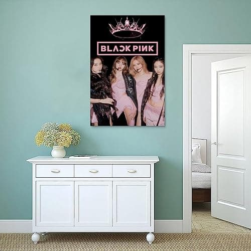 Generisch Poster Black-pink Für Zimmer, Ästhetische Leinwand-Wandkunst, Schlafzimmer-Dekor Poster 12x18inch(30x45cm) thumbnail 4