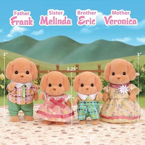 Calico CrittersToy Poodle Family, 3 inches thumbnail 3