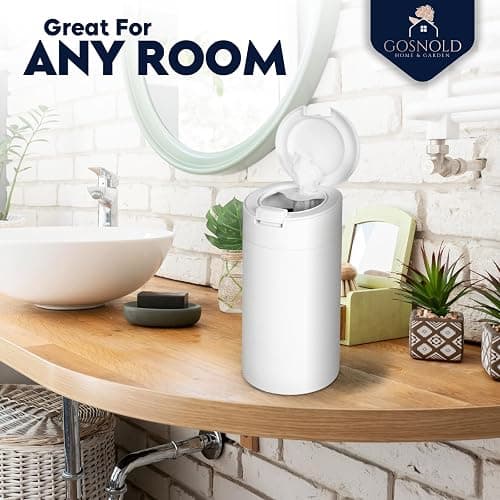 Extra Large Refillable Disinfecting Wet Wipes Dispenser (White) | Fits Clorox, Lysol, Bleach, Sanitizing Wipes | Durable Reusable Wipes Holder for Kitchen, Bathroom, Office | Gosnold Home & Garden - White thumbnail 6