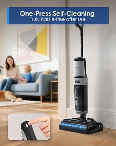Tineco Floor ONE i5 Stretch Wet Dry Vacuum Cleaner, Vacuum & Mop in One Step, 20kpa Powerful Suction, 180° Lay-Flat Design, Anti-Tangle Design, Dual-Sided Edge Cleaning, Up to 30* Minutes Runtime thumbnail 6