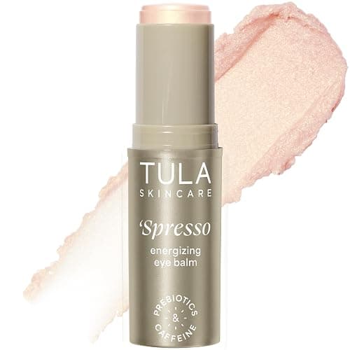 TULA Skin Care Spresso Energizing Eye Balm - Energizing & Hydrating Caffeine Under Eye Treatment for Dark Circles, Portable and Perfect to Use On-the-go, 0.35 oz. - Image 1