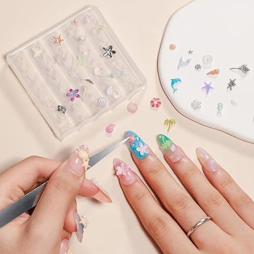 MIZHSE Solid Builder Gel for Nails, Clear 60g 3D Sculpting Gel for Nail Art Non-Sticky Molding Hard Gels UV LED Nail Charm with Gold Chrome Nail Powder and 3D Silicone Flower Mold Kit for DIY Salon thumbnail 5
