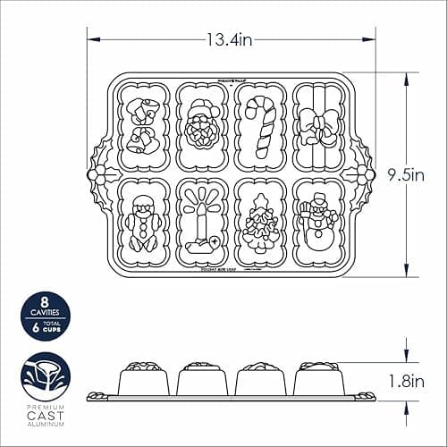 Nordic Ware Holiday Mini Loaves Pan thumbnail 3