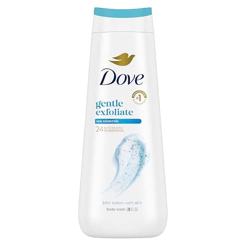 Dove Body Wash Gentle Exfoliate with Sea Minerals For 24hr Lotion-Soft Skin Moisturizing Skin Cleanser with No Sulfates No Parabens 20 oz - Image 1
