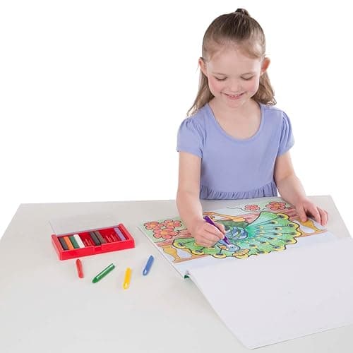 Melissa & Doug Jumbo Coloring Pad (28 cmx 35.5 cm) - Animals, 50 Pictures | Animal Coloring Book, Art Paper For Kids Painting And Drawing - English Only Packaging thumbnail 4