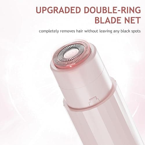 Depilatore Bikini per Donne - Rasoio Elettrico a Doppia Testa 2 in 1 - Rimozione Sicura dei Peli su Corpo, Viso, Mento, Parte Pubica, Ascelle e Gambe, Ricaricabile USB（Non impermeabile） thumbnail 6