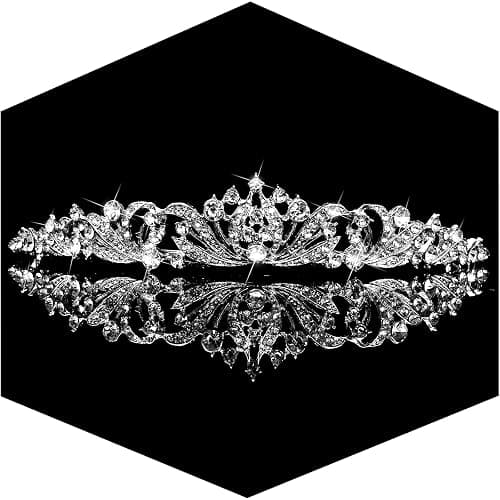 TOBATOBA Silver Tiara Crowns for Women Girls Wedding Tiara Princess Tiara for Wedding Prom Quinceanera Birthday Crown Halloween Hair Accessories thumbnail 7
