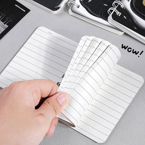 Mangpung 24 Packs Cute Black Cat Mini Notebooks Kawaii Portable Pocket Notebook for Black Cat Birthday Party and Office Party Favors College Ruled Pages thumbnail 6