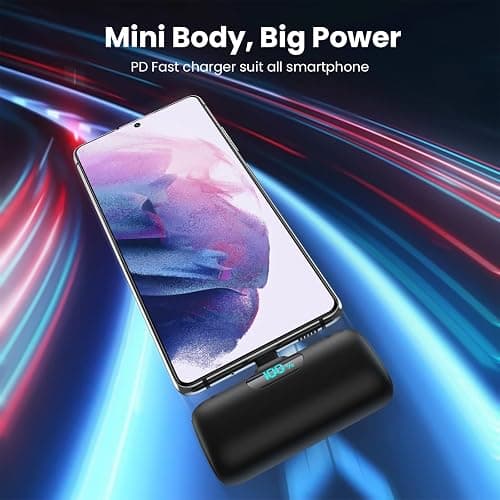 Mini Portable Charger Power Bank for iPhone 17/16/15 Series, PD USB C Cell Phone Portable Power,Travel Essentials Battery Pack for iPhone 17/17 Air/16/16 pro/15/15 pro Max/Android/Samsung Galaxy etc thumbnail 2