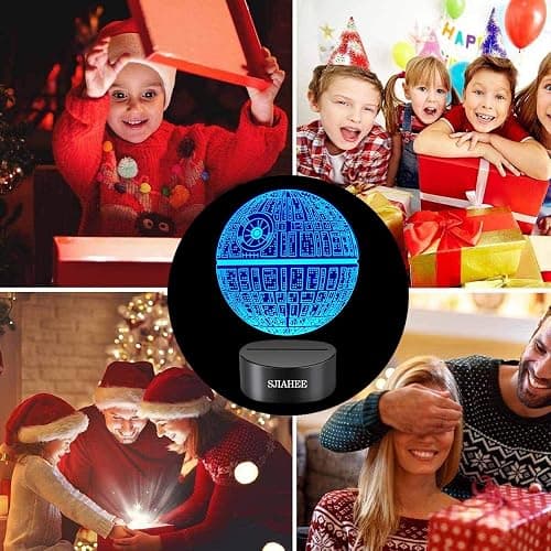 3D Star Wars Lamp -3 Patterns Night Light with Timing Remote Control and 16 Color Changing Decor lamp, Star Wars Toys Birthday and Christmas Gifts for Boys Men Kids Fans thumbnail 4