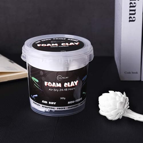 Moldable Cosplay Foam Clay (White) – High Density and Hiqh Quality for Intricate Designs | Air Dries to Perfection for Cutting with a Knife or Rotary Tool, Sanding or Shaping thumbnail 6