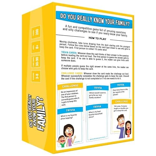 Do You Really Know Your Family? A Fun Family Game Filled with Conversation Starters and Challenges - Great for Kids, Teens and Adults thumbnail 6
