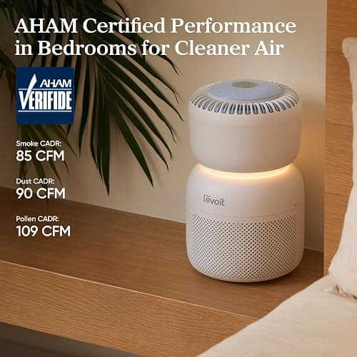 LEVOIT Air Purifier for Baby with White Noise Sound Machine and Blue-Light-Free Night Light in Bedroom, HEPA Filter Removes Ultrafine Particle, AHAM VERIFIDE, 5 Air Quality Monitor, Smart WiFi, Sprout thumbnail 8