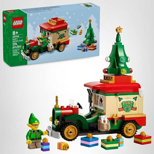 LEGO Santa’s Delivery Truck Building Toy for Kids - Construction Set for Play or Christmas Decor - Building Blocks for Girls & Boys, Ages 8+ - Holiday Craft Ideas for Families - 40746 thumbnail 7