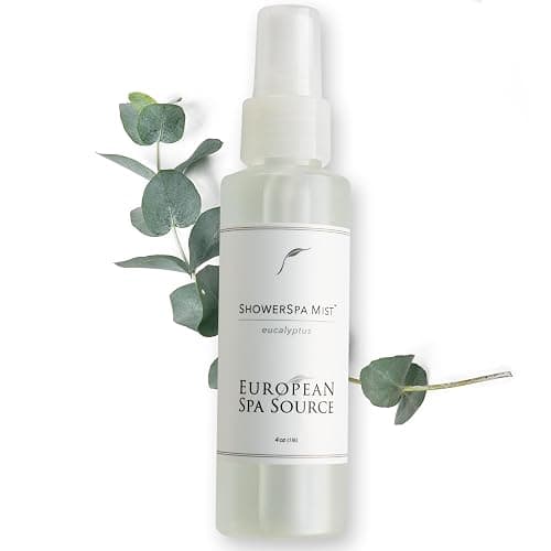 European Spa Source Eucalyptus ShowerSpa Mist Spray for Aromatherapy, At Home Spa Experience, Sinus Congestion Relief, and Tension Relief, 4 fl oz. - Image 1