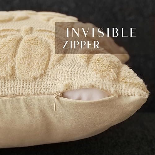 DFXSZ Fall Pillow Covers 12x20 Fall Decorations Autumn Beige Big Pumpkins Decor Soft Plush Faux Fur Wool Couch Cushion Case for Chair Sofa Living Room Home Decor YZT100A thumbnail 3