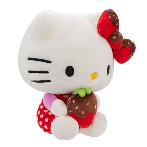Hello Kitty and Friends 8" Plush w/Chocolate Covered Strawberry - Officially Licensed Sanrio Toy - Cute Soft Doll Stuffed Animal - Holiday Christmas Stocking Stuffer Gift for Kids, Boys, Girls - 2+ thumbnail 4