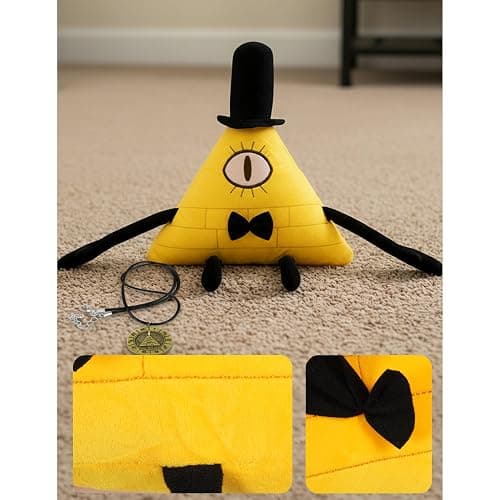 VIYRDOK Bill Cipher Plush with Pendant, Gravity Costume Toy Merch, Gift Set for Fans, Halloween/Christmas thumbnail 2