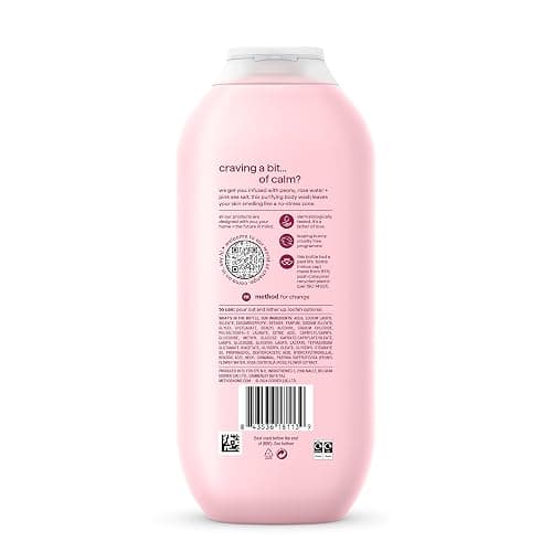Method Body Wash, Pure Peace, Shower Gel, Peony, Rose Water And Pink Sea Salt Scent, Pack of 1, 532ml. thumbnail 2