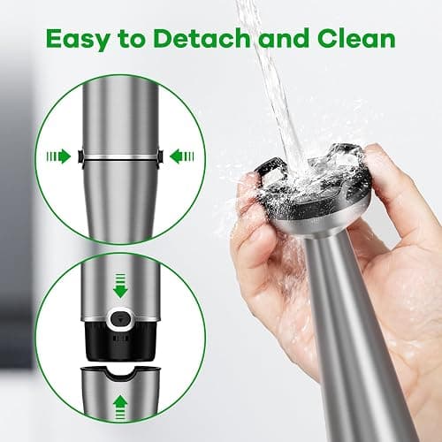 Immersion Blender Handheld Corded Hand Blenders Set 1100W, Trigger Variable Speed 5 in 1 Stick Emulsifier with Chopper, Whisk and Frother for Soup, Baby Food and Smoothies thumbnail 8