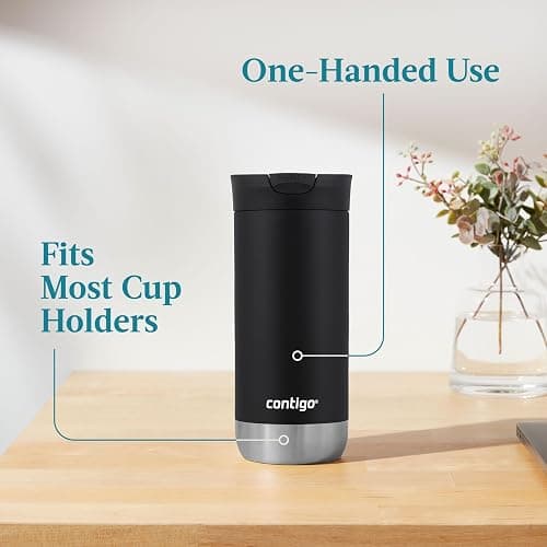 Contigo Huron 2.0 Stainless Steel Travel Mug with Leak-Proof SnapSeal Lid, Vacuum-Insulated Tumbler for Coffee and Tea thumbnail 4