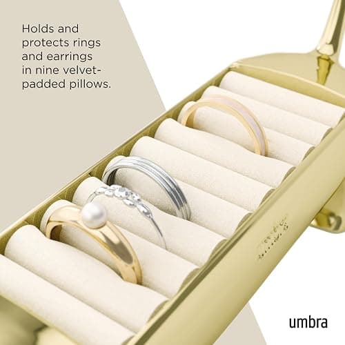 Umbra Dachsie Ring Holder - Gift for Weiner Dog Dachshund Doxie Lover - Jewelry Storage, Brass thumbnail 5