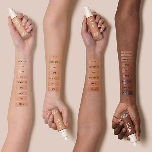 ILIA - True Skin Serum Foundation | Non-comedogenic, Cruelty-Free, Vegan, Weightless Feel, Buildable Coverage, Safe For Sensitive Skin (Texel SF3) thumbnail 5