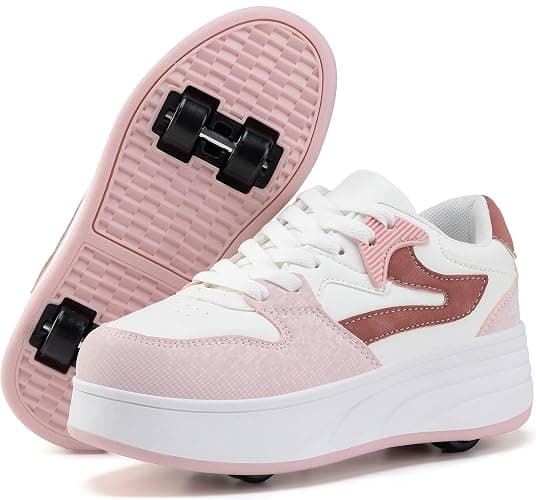 ANEFUN Roller Skate Shoes for Women Girls Sneakers with Detachable Wheels Sport Shoe Suitable for Halloween Christmas Birthday Party Gifts - Image 1
