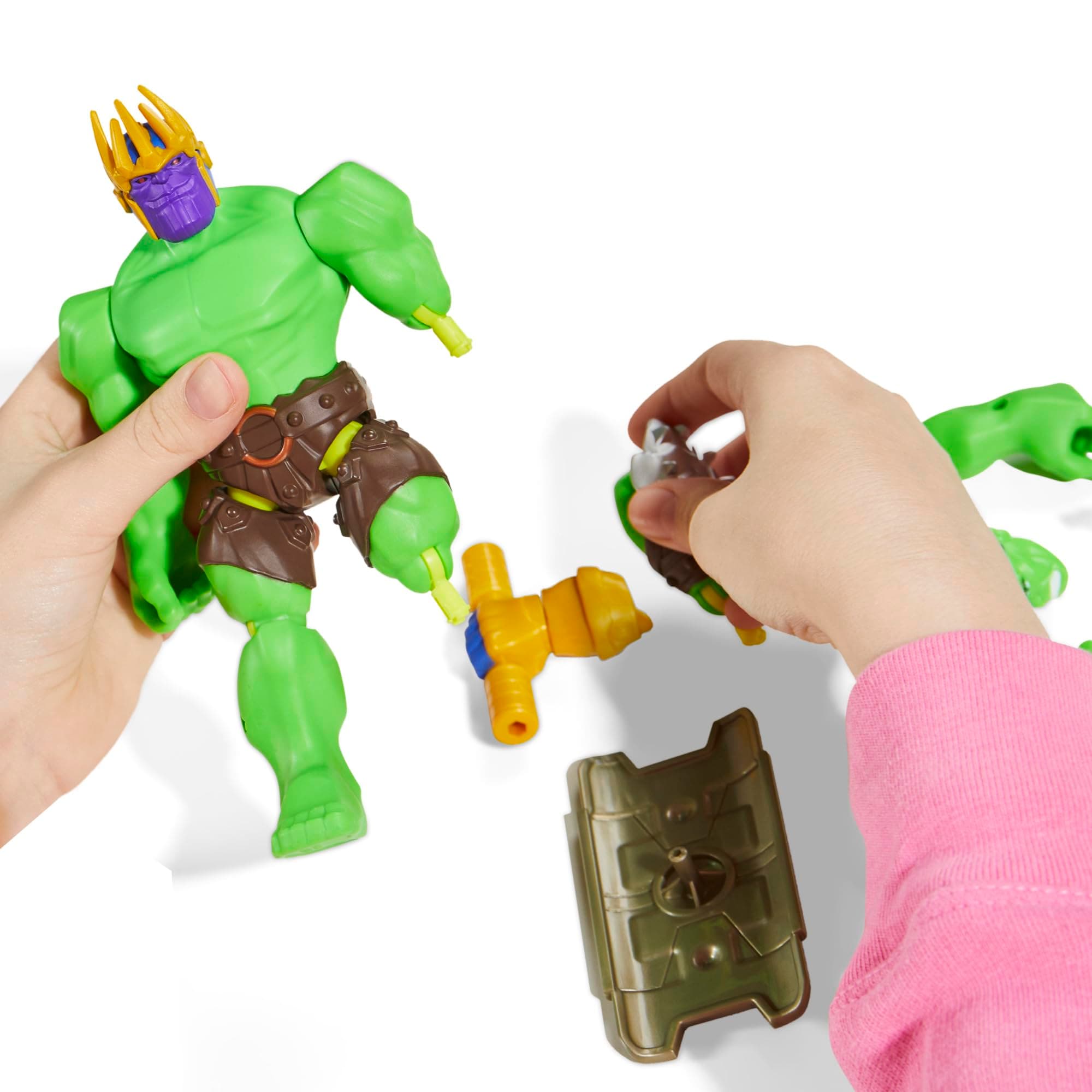 AVENGERS MixMashers Marvel Hulk Customisable Deluxe Mix and Match Action Figure & Accessories thumbnail 4