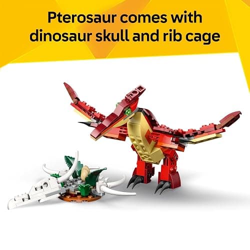 LEGO Creator 3 in 1 Fierce Dinosaur Building Toy for Boys & Girls, Ages 8+ - Gift for Birthdays - Kids Build 1 of 3 Prehistoric Animal Figures - 31379 thumbnail 5