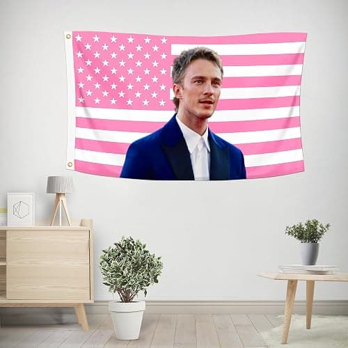 Shmbada Drew Starkey Rafe Cameron 3x5 Foot Decorative Flag with 2 Brass Grommets for Outdoor Indoor, Double Stitched, Wall Hanging Room Decor Tapestry, College Dorm Room Porch Outside Decorations thumbnail 4