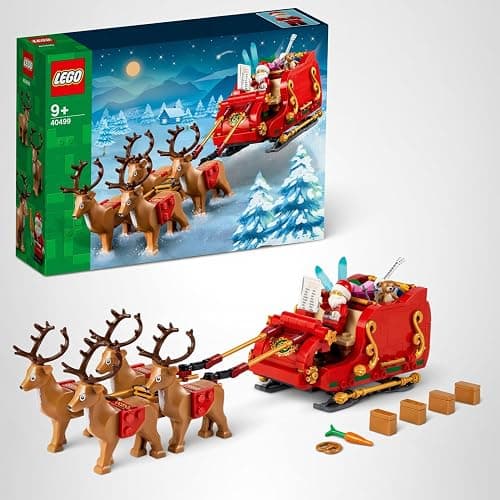 LEGO Santa's Sleigh - Building Toys for Kids, Boys & Girls, Ages 9+ - Indoor Christmas Decorations for Home W/Santa Claus Figurine & Reindeer - Gifts for Boys & Girls - 40499 thumbnail 10