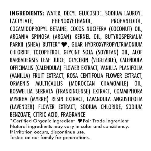 SheaMoisture Baby Wash & Shampoo for All Skin Types Raw Shea, Chamomile & Argan Oil Baby Wash and Shampoo with Frankincense & Myrrh to Help Cleanse 13 oz, Gold, Packaging may vary thumbnail 9